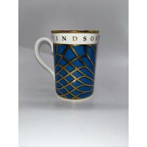 Vintage Windsor Castle The Royal Collection Blue Gold Fine Bone China